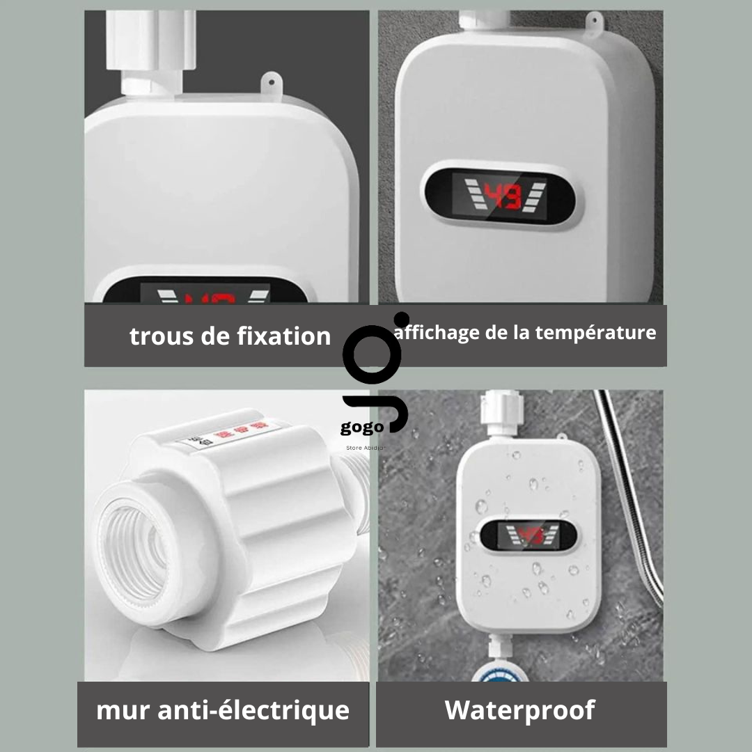 Kit de chauffe-eau électrique instantané 3000W ChauffeUltra ™