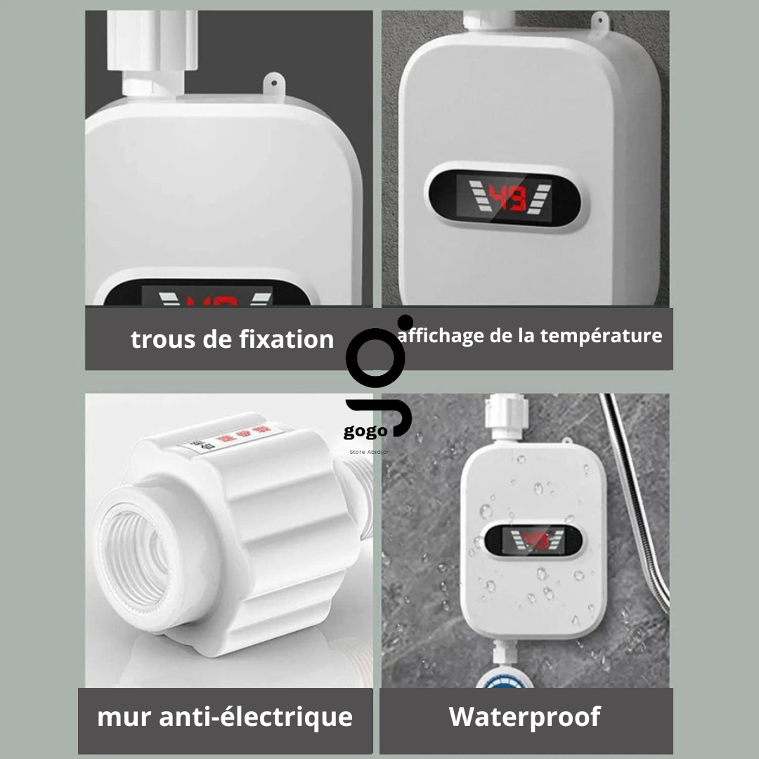 Kit de chauffe-eau électrique instantané 3000W ChauffeUltra ™ Bamako